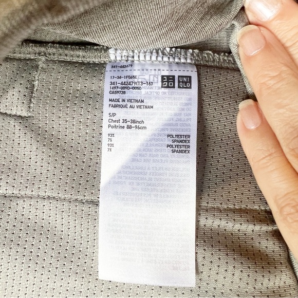 Uniqlo Dry Sweat Ultra Stretch Oversized Pullover Grey Athleisure SM - Picture 9 of 12